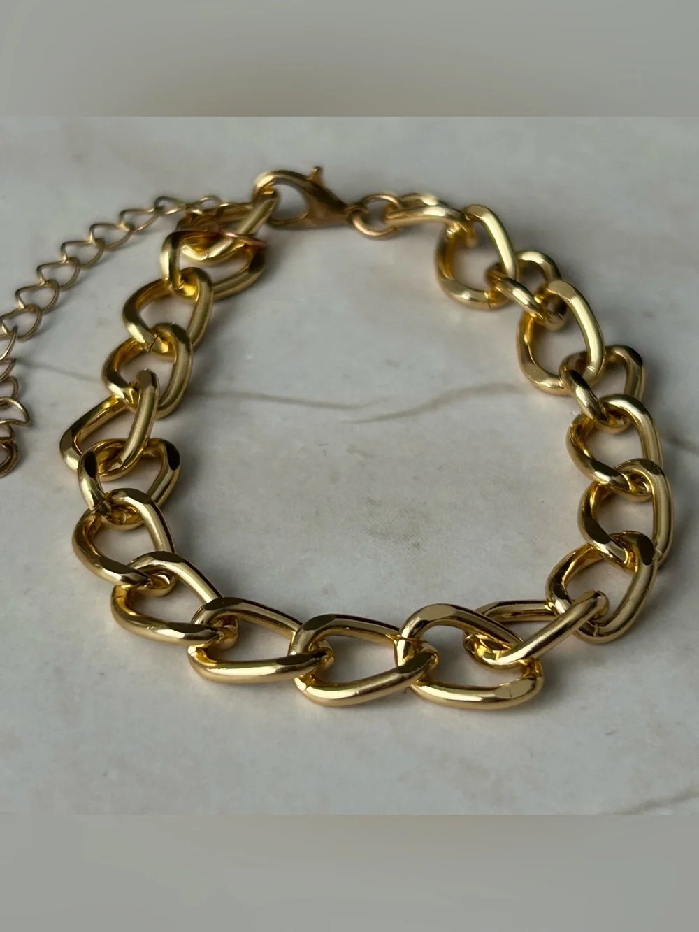 Gold Chain Link Bracelet